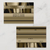 Business Card Gold Kunst-Deco Visitenkarte (Vorne/Hinten)