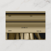 Business Card Gold Kunst-Deco Visitenkarte (Rückseite)