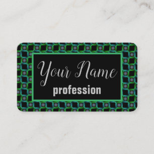 Business card green black and grey-Jimette Design Visitenkarte