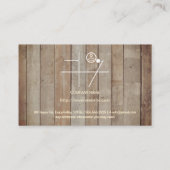 Business Card Holz/Boden Visitenkarte (Rückseite)