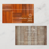 Business Card Holz/Boden Visitenkarte (Vorne/Hinten)