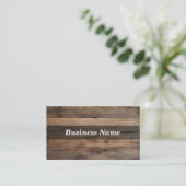 Business Card Holz Visitenkarte (Stehend Vorderseite)