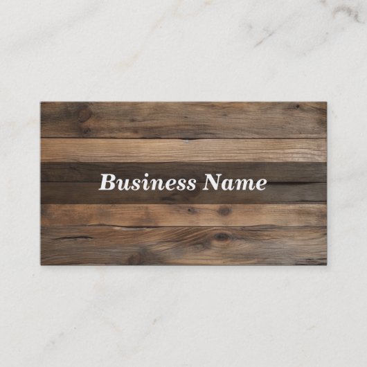 Business Card Holz Visitenkarte (Vorderseite)