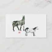 Business card & horse visitenkarte (Rückseite)