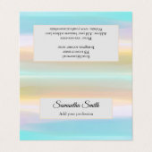 Business Card individuelle Name Visitenkarten (Außenseite Aufgefaltet)