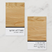 BUSINESS CARD Jazzschlichte Holzkornschmiede Visitenkarte (Vorne/Hinten)