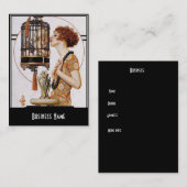 Business Card Jugendstil Deko Elegante Visitenkarte (Vorne/Hinten)