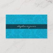 BUSINESS CARD Klasse geblüht Aqua Blue Visitenkarte (Rückseite)