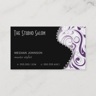 Business Card Lila Terminkarte
