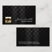 Business Card Luxury Dark Physical Scientist Visitenkarte (Vorne/Hinten)