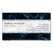Business Card Magnet für die blaue Marmorkarte (Vorderseite)