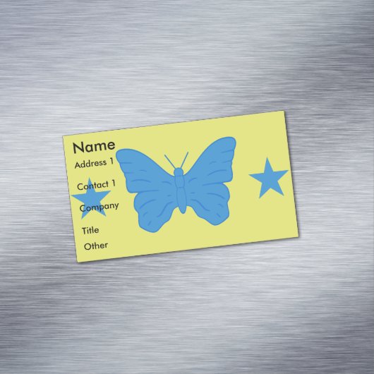 Business Card Magnet with Flag of Bady Bassit (Beispiel)