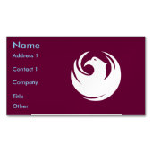 Business Card Magnet with Flag of Phoenix City (Vorderseite)