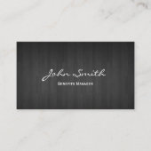 Business Card Manager für klassische dunkle Holzpr Visitenkarte (Vorderseite)