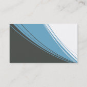 BUSINESS CARD masculine moderne swish blue grau Visitenkarte (Rückseite)