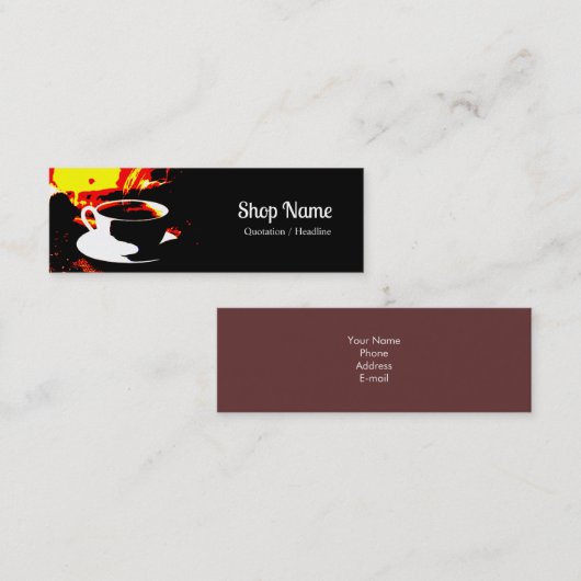 Business Card Mini Visitenkarte (Vorne/Hinten)
