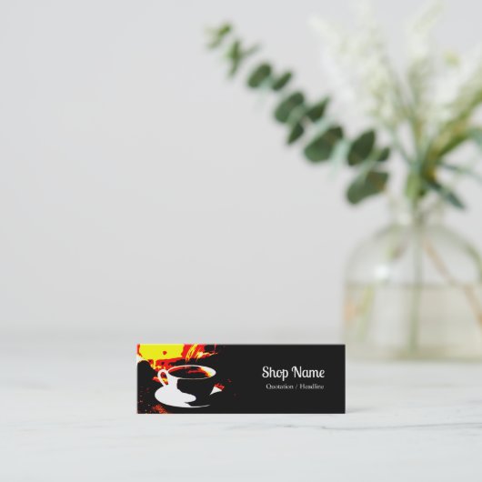 Business Card Mini Visitenkarte (Stehend Vorderseite)