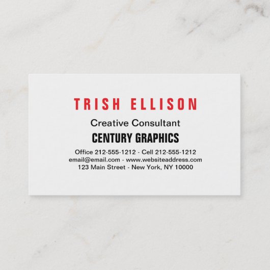 Business Card Minimalistische benutzerdefinierte V Visitenkarte (Rückseite)