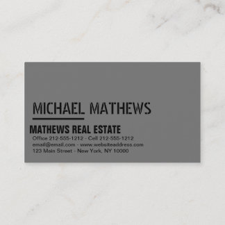 Business Card Minimalistischer Vorlagenschwarz Visitenkarte