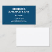 Business Card mit beruflicher und einfacher Archit Visitenkarte (Vorne/Hinten)