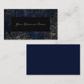 Business Card Mitternacht Blume Visitenkarte (Vorne/Hinten)