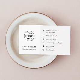 Business Card Moderne minimale Logo-Symbole Visitenkarte