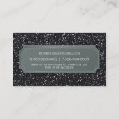 BUSINESS CARD Moderner, fett funkelnd Glitzer Visitenkarte (Rückseite)