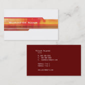 BUSINESS CARD Moderner futuristischer Trend Visitenkarte (Vorne/Hinten)
