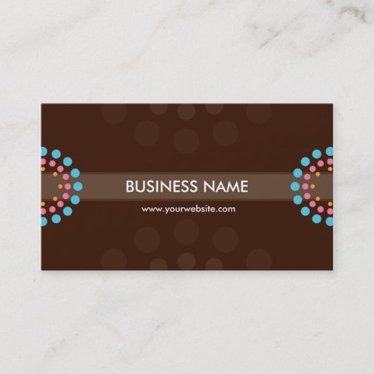 BUSINESS CARD Moderner Retrospot Visitenkarte (Vorderseite)