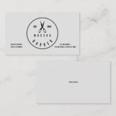Business Card "Modernes Barber" Visitenkarte (Vorne/Hinten)