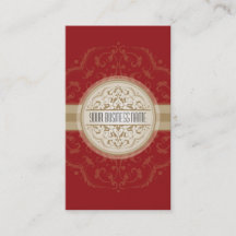 BUSINESS CARD Modernes, orientalisches Mandala rot