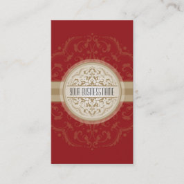 BUSINESS CARD Modernes, orientalisches Mandala rot Visitenkarte