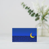 Business Card "Moon and Stars" Visitenkarte (Stehend Vorderseite)