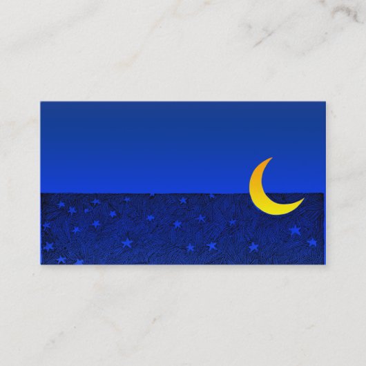 Business Card "Moon and Stars" Visitenkarte (Vorderseite)