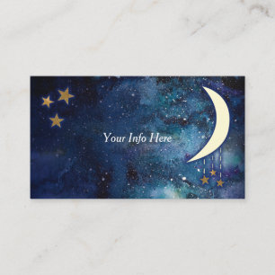Business Card "Moon & Stars" Visitenkarte