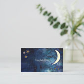 Business Card "Moon & Stars" Visitenkarte (Stehend Vorderseite)