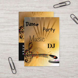 Business Card Music DJ Dance Party Visitenkarte