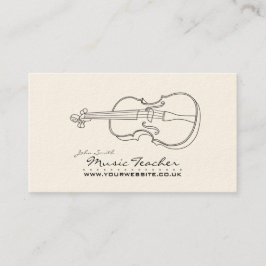 Business Card Musiker/Musiklehrer Visitenkarte