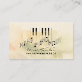 Business Card Musiker/Musiklehrer Visitenkarte