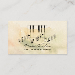 Business Card Musiker/Musiklehrer Visitenkarte