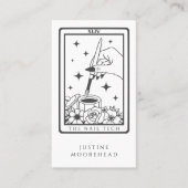 Business Card Nail Tech Tarot Visitenkarte (Vorderseite)