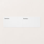 Business Card-NAILS für Standardvorlagen Visitenkarten (Innenseite Aufgefaltet)