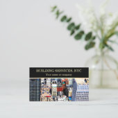 Business Card New York City NYC Gebäude Mitarbeite Visitenkarte (Stehend Vorderseite)