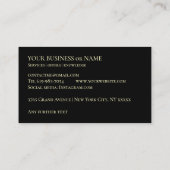Business Card New York City NYC Gebäude Mitarbeite Visitenkarte (Rückseite)