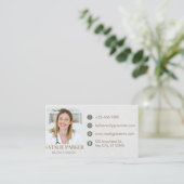 Business Card Nutritionalist Visitenkarte (Stehend Vorderseite)