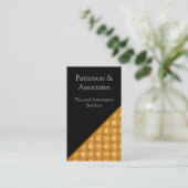 Business Card, Orange Visitenkarte (Stehend Vorderseite)