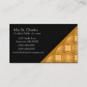 Business Card, Orange Visitenkarte (Rückseite)