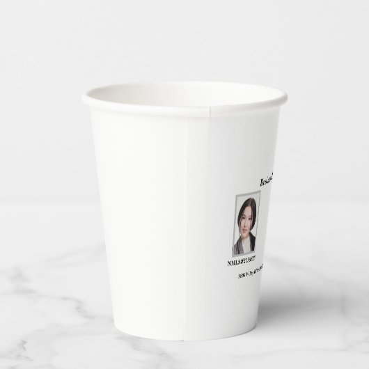 Business Card Papercup Pappbecher (Rechts)