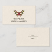 Business Card Party/Event-Planer (Maskenmotiv) Visitenkarte (Vorne/Hinten)