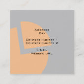 Business Card Quadratische Visitenkarte (Rückseite)